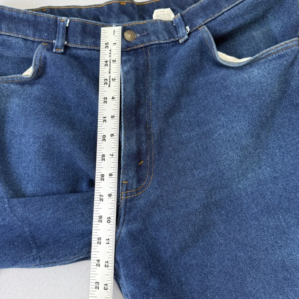 Vintage Levis Blue Tab Jeans Mens 36x30 Relaxed Straight Dark Wash Batwing Tag